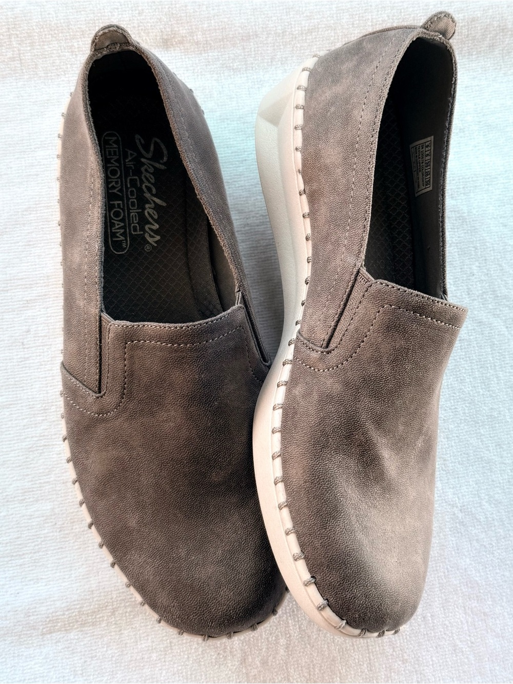 Skechers Slip-Ins Women's Size 9 Air Cooled Memory Foam Dark Taupe US 9 EUR 39
